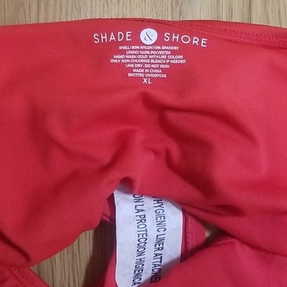 Shade & Shore Red Hipster Bikini Swim Bottom Size XL - Picture 5 of 7
